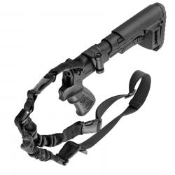 Pack DLG TACTICAL pour fusil à pompe: poignée + crosse télescopique + adapteur de repli + sangle