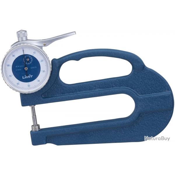 Jauge d'paisseur  cadran 0-10 mm avec col profond 120 mm Limit DMDEE