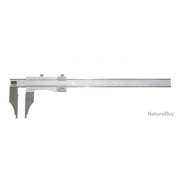 Pied  coulisse en acier inoxydable 400x150 mm 1/20 mtrique 1/128 pouces rglage fin commande  mo