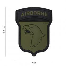 Patch 3D PVC Airborne 100st OD & Noir (101 Inc)