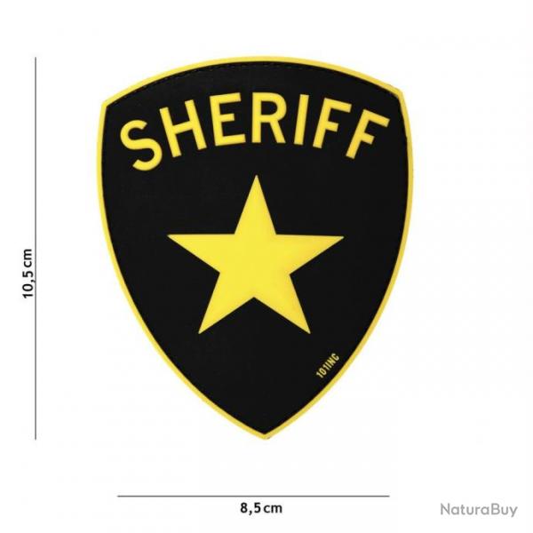 Patch 3D PVC Sheriff Jaune (101 Inc)