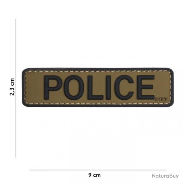 Patch 3D PVC Police OD & Noir (101 Inc)