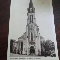 CP  Dpt  24  MUSSIDAN  EGLISE ST GEORGES