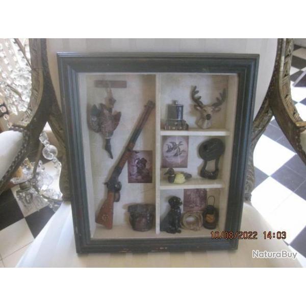 cadre vitrine de chasse