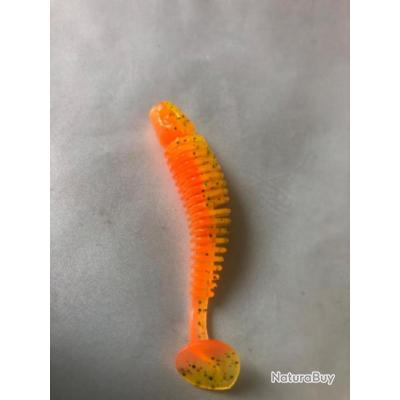 Leurres Souples Pour Pêche - Lot De 10 - Imitation Ver, Pour Eau Douce Et Mer - Taille Environ 7,5 Cm