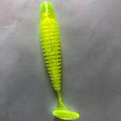 1 tipsy sxl 7,6 cm gunki jaune Dluo leurre souple pêche carnassier