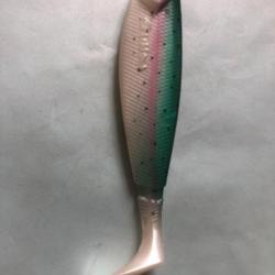 1 gunki g bump 14 cm rainbow minnow 30 gr Leurre souple pêche carnassier brochet
