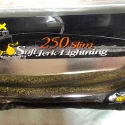 4 illex nitro soft jerk lightning 250 slim sexy shad .Leurre souple pêche Carnassier