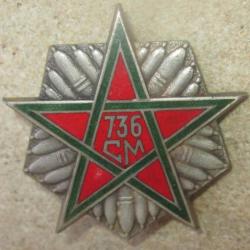 736° Compagnie de Munitions, émail