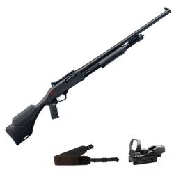 Pack Tactique - Fusil à pompe Winchester SXP Xtrem Defender Rifled - Cal. 12/76 - 12/76 / Noir