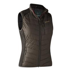 Gilet Doudoune Sans Manches Femme Deerhunter Caroline Brown Leaf