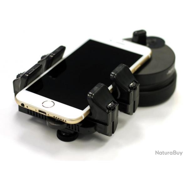 Novagrade - Adaptateur de digiscopie DOUBLE GRIPPE pour smartphone ou tablette