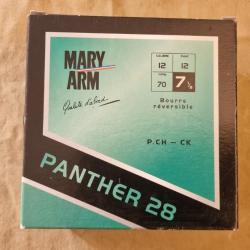 Cartouches MARY ARM Panther 28BR cal. 12/70 N°7,5 DESTOCKAGE!!!