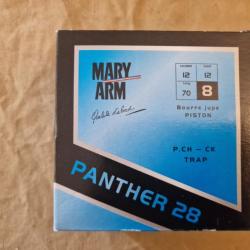 Cartouches MARY ARM Panther 28 Piston cal. 12/70 N°8 DESTOCKAGE!!!