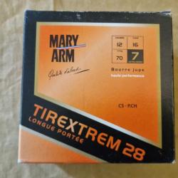 Cartouches MARY ARM TIREXTREM 28 cal. 12/70 N°7 DESTOCKAGE!!!