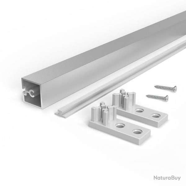 Kit traverse Albeam pour meubles de cuisine en alu finition anodis mat 8160562 Emuca