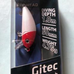 1 gitec perch 5 cm 4,75 gr red head Leurre dur pêche carnassier zebco