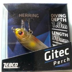 1 gitec perch 5 cm 4,75 gr herring Leurre dur pêche carnassier zebco