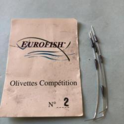 6 olivette 0,09 gr percée plomb type torpille compétition peche coup Eurofish