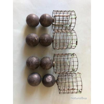 12 Cage Feeder Méthode Pêche – Métal Sans Plomb 10g à 60g, Lot Complet Pour Carpe Et Poissons Blancs