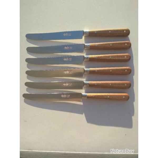 Lot de 6 couteaux de table ''saufax''