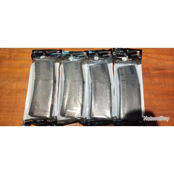 Lot de 4 chargeurs AR-15 HERA 30 coups cal.223