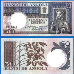 Angola 50 Escudos 1973 NEUF Escudo Afrique Billet Colonie Portugal Banco de Angola