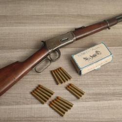 Rarissime magnifique Winchester 38-55 modèle 1894 numéro de série 6390 + 18 cartouches poudre noire