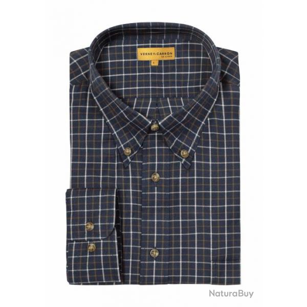 Chemise  carreaux bleue Ligny VERNEY CARRON