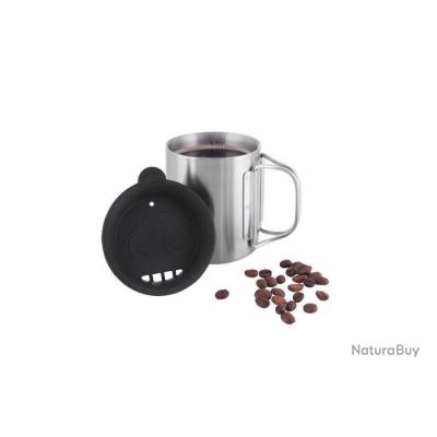 Gobelet En Titane Ultra Léger 420 Ml Avec Poignée Pliante – Camping, Rando