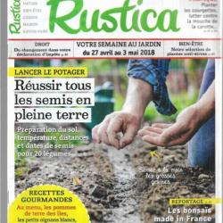rustica du 27 avril au 13 septembre 2018 soit 8 revues avec n° manquants