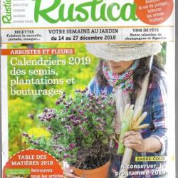 rustica du 28 septembre au 27 décembre 2018 soit 8 revues avec n° manquants