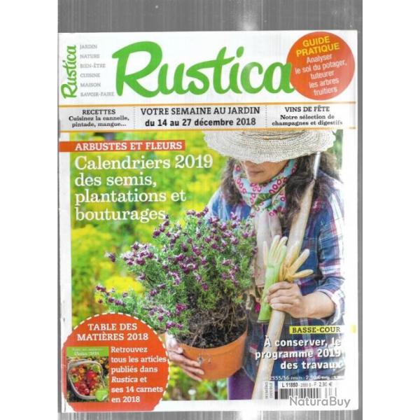 rustica du 28 septembre au 27 dcembre 2018 soit 8 revues avec n manquants