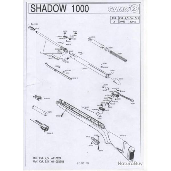 Eclat carabine Gamo Shadow 1000