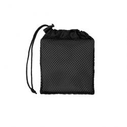 SERVIETTE DE SPORT ABSORBANTE EN MICROFIBRE 80 X 35 CM AVEC POCHETTE FILET - NOIR