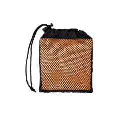 SERVIETTE DE SPORT ABSORBANTE EN MICROFIBRE 80 X 35 CM AVEC POCHETTE FILET - ORANGE