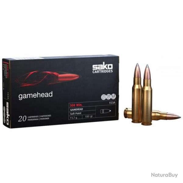 BALLES SAKO GAMEHEAD SP 308 win180 GRAINS PAR 20