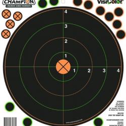 Lot de 10 cibles réactives adhésives Champion VisiColor de 8" (environ 20,32 cm) avec pastilles