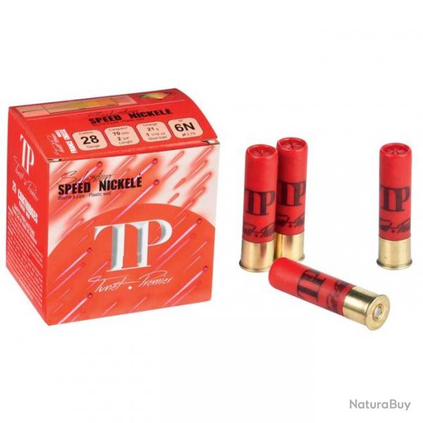 25 cart Tunet TP Speed nickel cal.28 pb 6 (Taille 6)