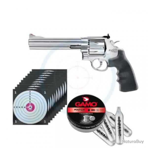 Pack Revolver SMITH&WESSON 629 6,5'' CO2 CAL 4.5MM