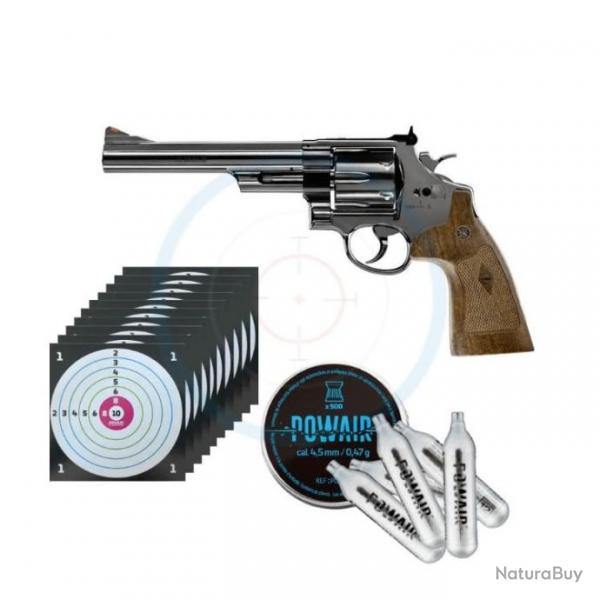 Pack Revolver SMITH&WESSON M29 6,5'' CO2 CAL 4.5MM