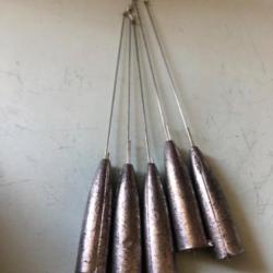 5 plomb lancer conique avec avançon 12 gr démontable pêche cuillère carnassier lemer