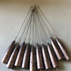 10 plomb lancer conique avec avançon 12 gr démontable pêche cuillère carnassier lemer