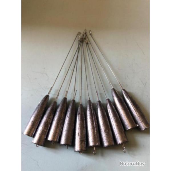 10 plomb lancer conique avec avanon 12 gr dmontable pche truite  lemer