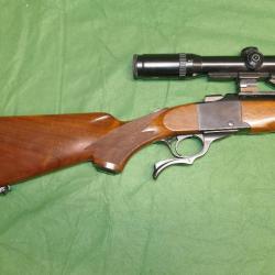 Carabine Ruger n°1 cal. 7 REM Mag avec Schmidt & Bender sur montage pivot