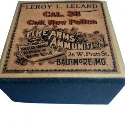 38 CNP (Colt New Police) : Reproduction boite (vide) LEROY LELAND 9470626 (USA)