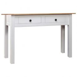 Table console Blanc 110x40x72 cm Pin massif Assortiment Panama 282681