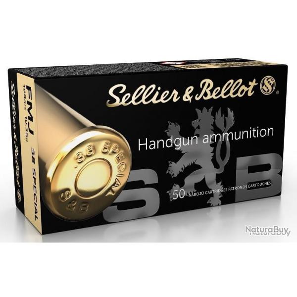 Sellier & Bellot - cal. 38 Special 158gr FMJ - boite de 50