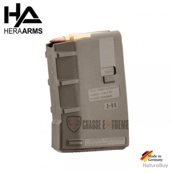 Chargeur HERA ARMS 10 Cps Cal 223 Rem Vert OD