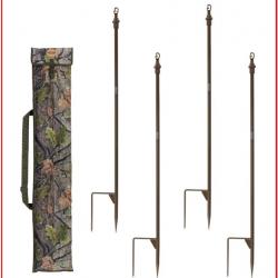 4 PIQUETS SUPER HIDE POUR FILET DE CAMOUFLAGE JACK PYKE.